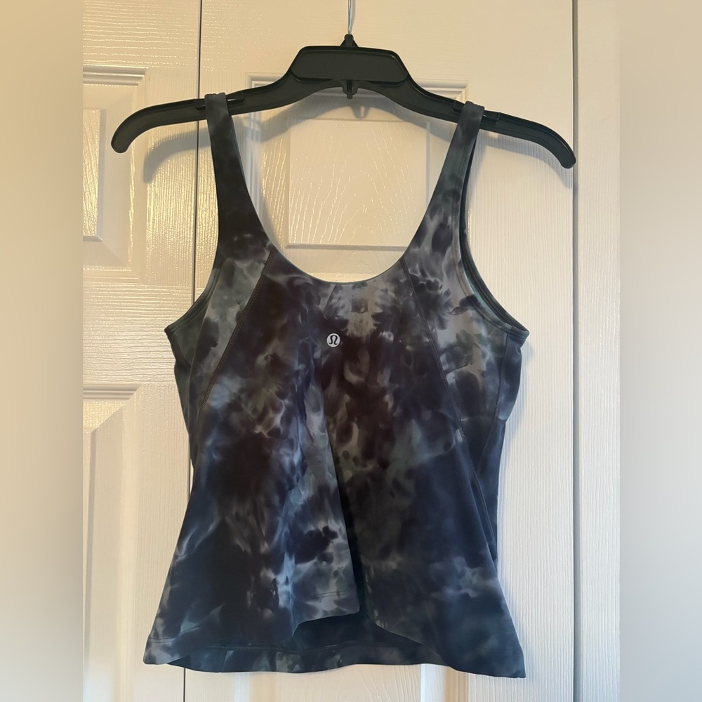 lululemon athletica Women's Tie-Dye Tank Top - Black and Gray